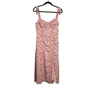 ASTR The Label Floral Midi Dress Size L Coquette Underwire Babydoll Fairy